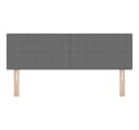 vidaXL Bett Kopfteil Hellgrau Cordstoff Modern Bild 4