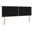 vidaXL Bett Kopfteil Hellgrau Samt 160 cm Modern Bild 4