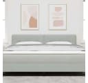 vidaXL Bett Kopfteil Hellgrau 180 cm Samt Bild 3