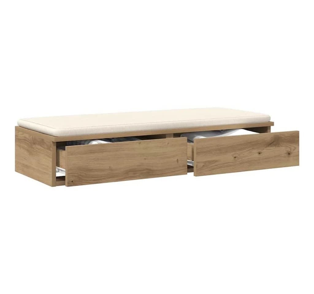 vidaXL Bett-Schubladen Artisan-Eiche Holzwerkstoff Modern - Bild 3