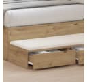 vidaXL Bett-Schubladen Artisan-Eiche Holzwerkstoff Modern Bild 4