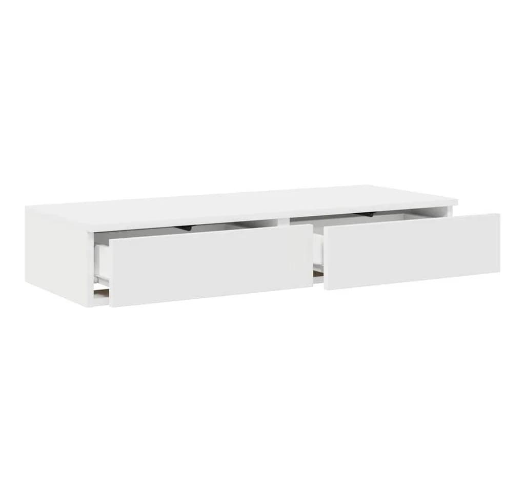 vidaXL Bettschubladen Weiß 2 Schubladen Holzwerkstoff - Bild 5