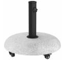 vidaXL Sonnenschirmständer 21kg Beton Hellgrau mit Rollen Bild 2