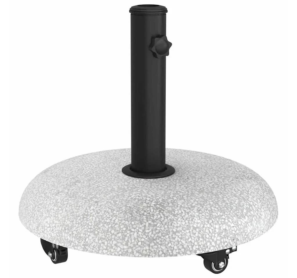 vidaXL Sonnenschirmständer 21kg Beton Hellgrau mit Rollen - Bild 2