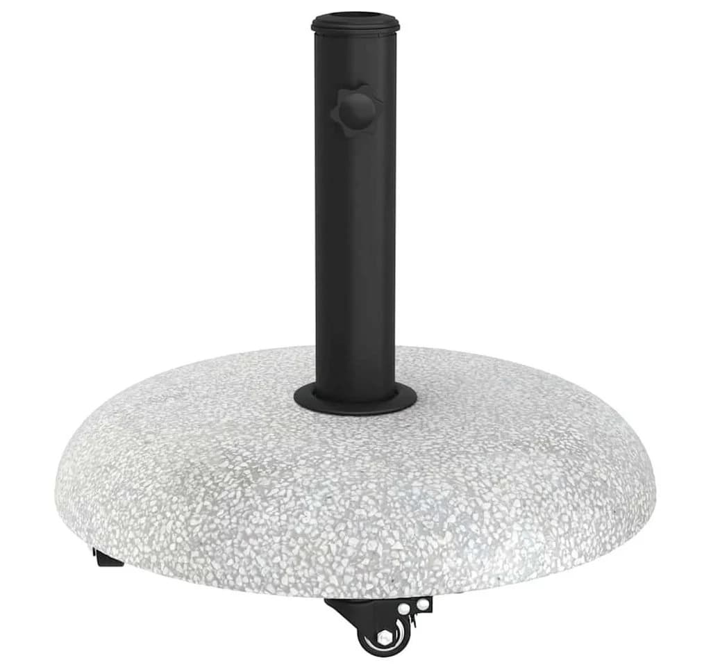 vidaXL Sonnenschirmständer 21kg Beton Hellgrau mit Rollen - Bild 5
