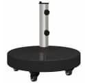 vidaXL Sonnenschirmständer 30kg Schwarz Granit Edelstahl Rollbar Bild 2