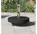 vidaXL Sonnenschirmständer 30kg Schwarz Granit Edelstahl Rollbar Bild 4