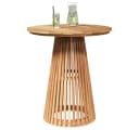 vidaXL Gartentisch Beistelltisch Braun Massivholz Bild 3