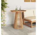 vidaXL Gartentisch Beistelltisch Braun Massivholz Bild 4