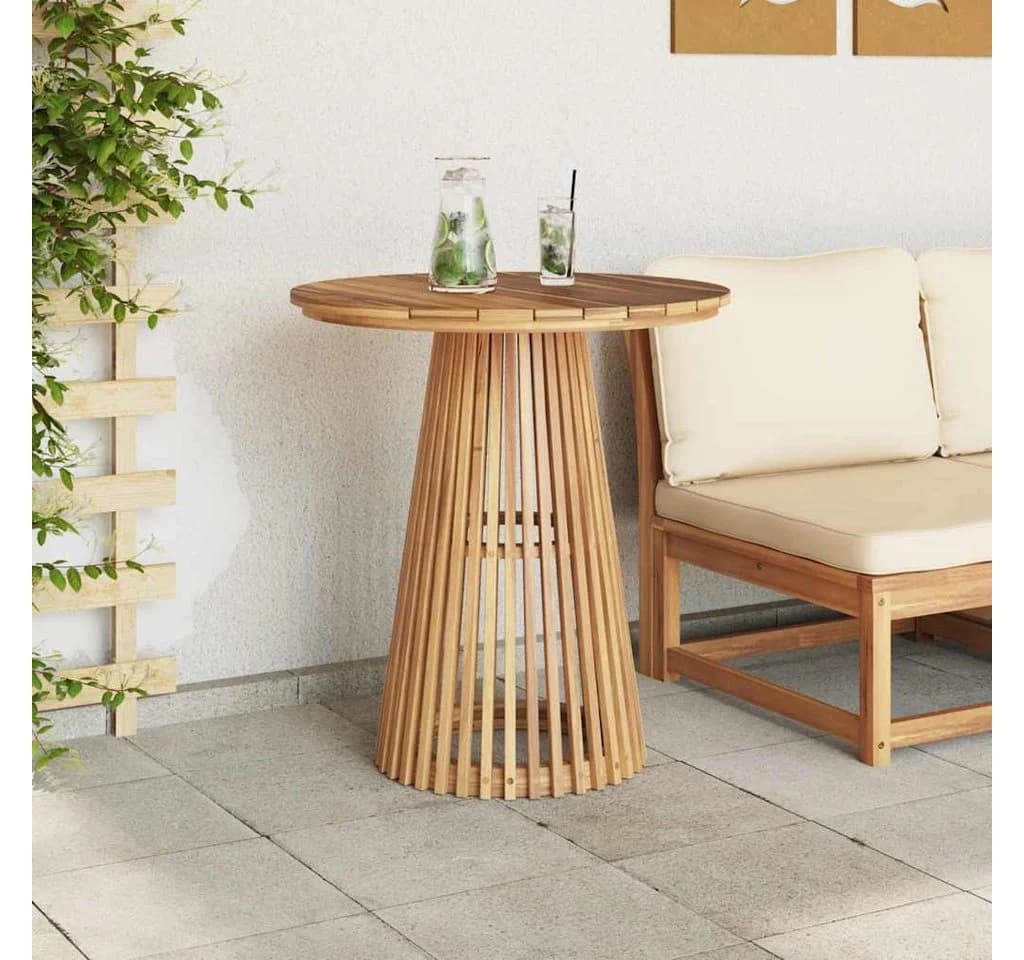vidaXL Gartentisch Beistelltisch Braun Massivholz - Bild 4