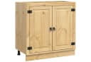 vidaXL Schrank mit Regal Honig Massives Kiefernholz Bild 1