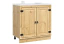 vidaXL Schrank mit Regal Honig Massives Kiefernholz Bild 3