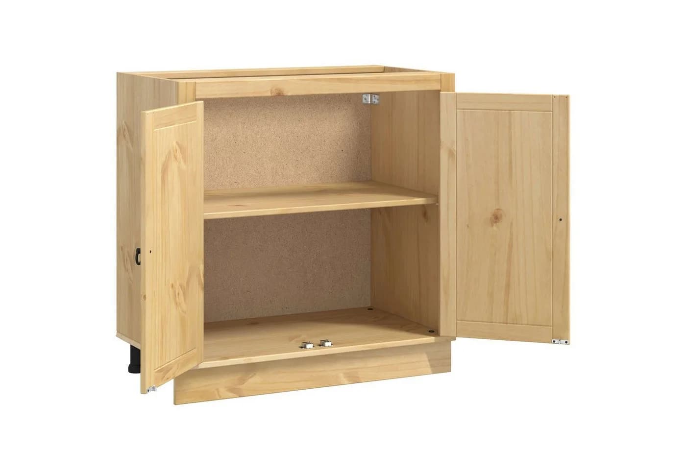 vidaXL Schrank mit Regal Honig Massives Kiefernholz - Bild 5