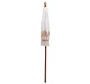 vidaXL Balinesischer Sonnenschirm Creme Holz Bambus Bild 4
