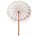 vidaXL Balinesischer Sonnenschirm Creme Holz Bambus Bild 5