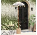 vidaXL Balinesischer Sonnenschirm Creme 125x125x260 cm Bild 3