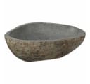 vidaXL Flusssteinwaschbecken Hellgrau 52x40x15cm Bild 4