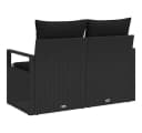 vidaXL Garten-Sofa Poly-Rattan Modular mit Kissen Bild 4