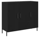 vidaXL Sideboard Schwarz Eichen-Optik Holzwerkstoff Bild 2