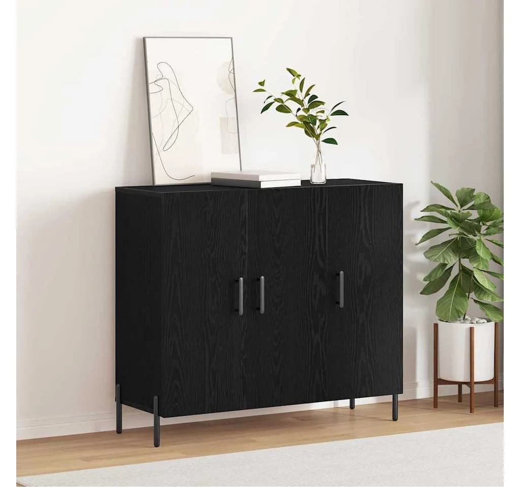 vidaXL Sideboard Schwarz Eichen-Optik Holzwerkstoff - Bild 4