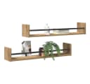vidaXL Wandregal 2-tlg. Artisan-Eiche Modern Industrial Bild 3