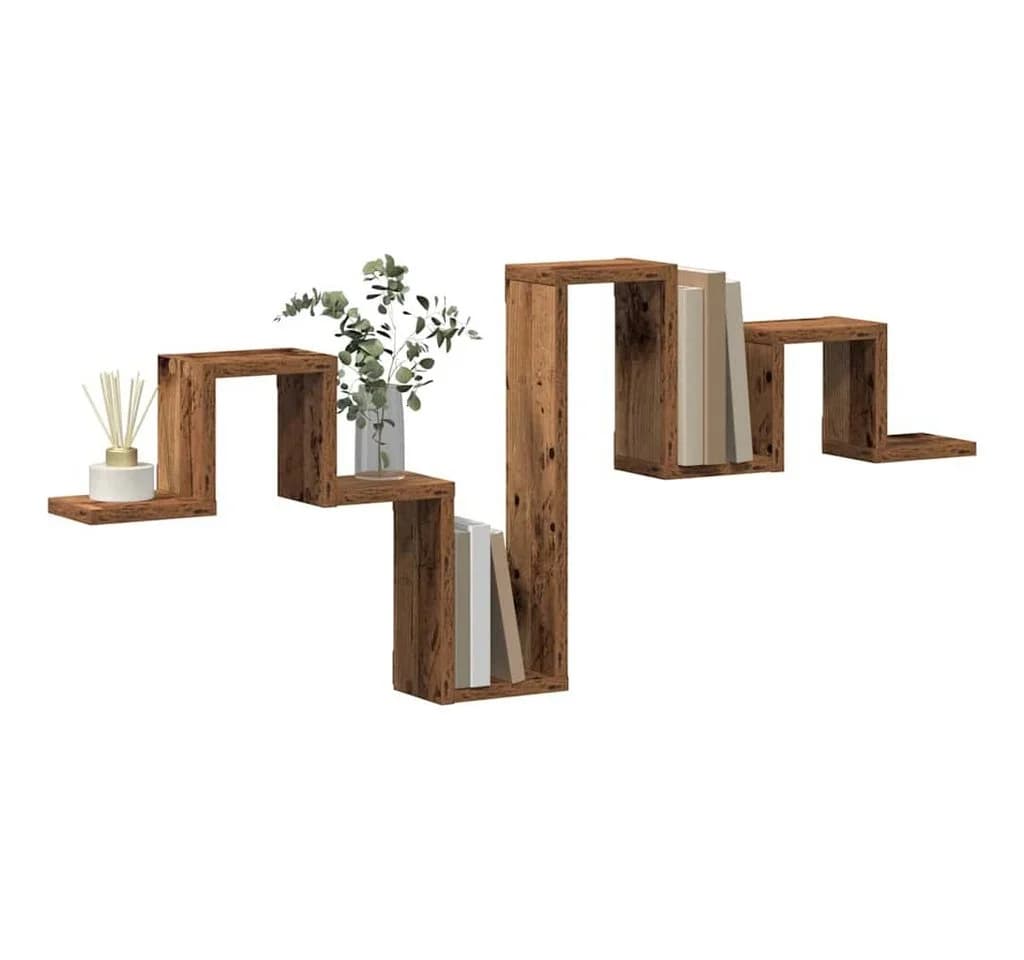 vidaXL Wandregal Altholz 104,5x43x10 cm Holzwerkstoff - Bild 3