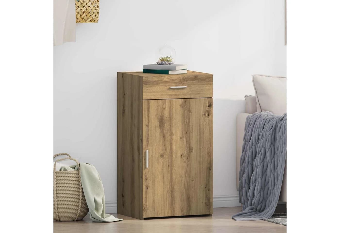 vidaXL Sideboard Artisan-Eiche Modern Holzwerkstoff