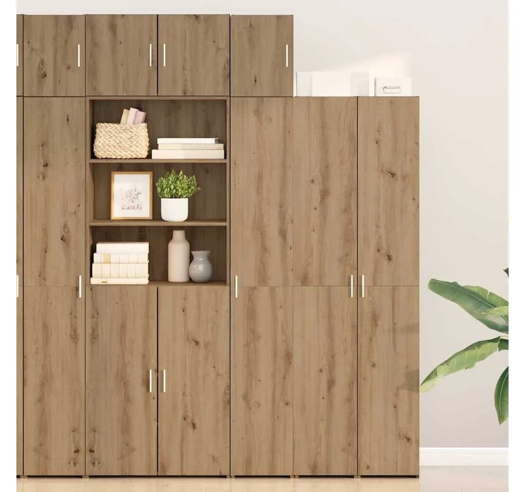 vidaXL Hängeschrank Wandschrank Artisan-Eiche Modern