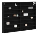 vidaXL Vitrine Schwarz Eichen-Optik Holzwerkstoff Bild 3