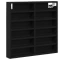 vidaXL Vitrine Schwarz Eichen-Optik 60 x 8,5 x 58 cm Holzwerkstoff Bild 2