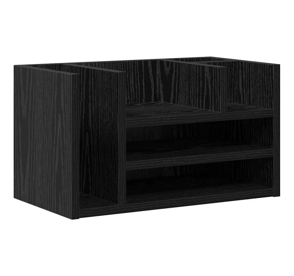 vidaXL Schreibtisch Organizer Schwarz Eichen-Optik Holzwerkstoff - Bild 2