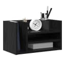 vidaXL Schreibtisch Organizer Schwarz Eichen-Optik Holzwerkstoff Bild 3