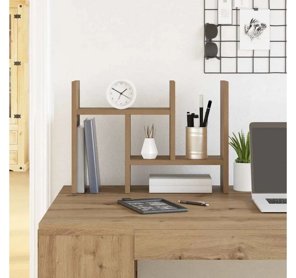 vidaXL Schreibtisch Organizer Artisan-Eiche Holzwerkstoff Modern