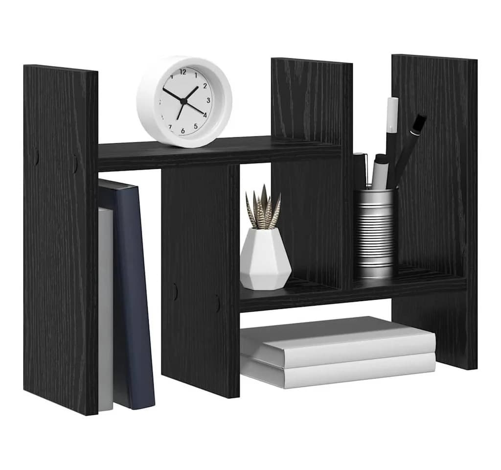 vidaXL Schreibtisch Organizer Schwarz Eichen-Optik Holzwerkstoff - Bild 3
