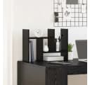 vidaXL Schreibtisch Organizer Schwarz Eichen-Optik Holzwerkstoff Bild 4