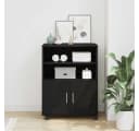 vidaXL Aktenschrank mit Regal Schwarz Eichen-Optik Bild 1