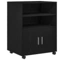 vidaXL Aktenschrank mit Regal Schwarz Eichen-Optik Bild 2