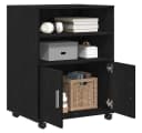 vidaXL Aktenschrank mit Regal Schwarz Eichen-Optik Bild 3