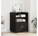 vidaXL Aktenschrank mit Regal Schwarz Eichen-Optik Bild 4