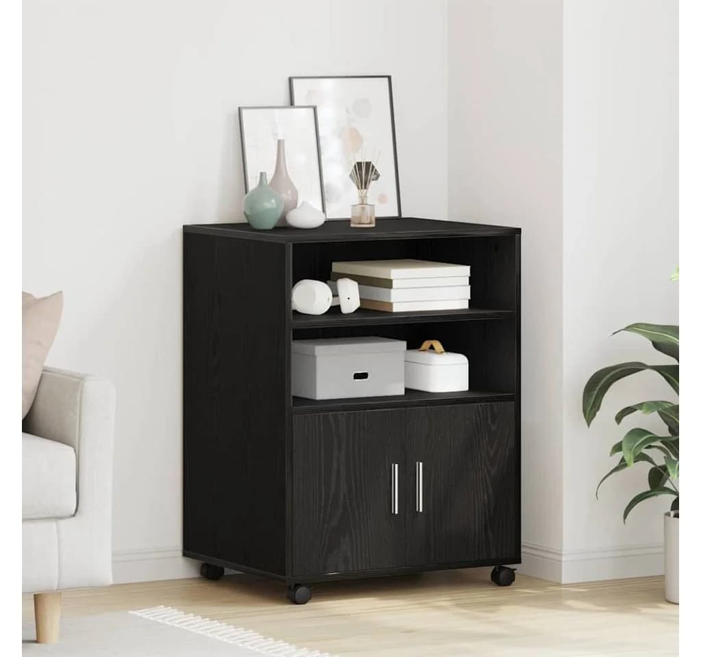 vidaXL Aktenschrank mit Regal Schwarz Eichen-Optik - Bild 4