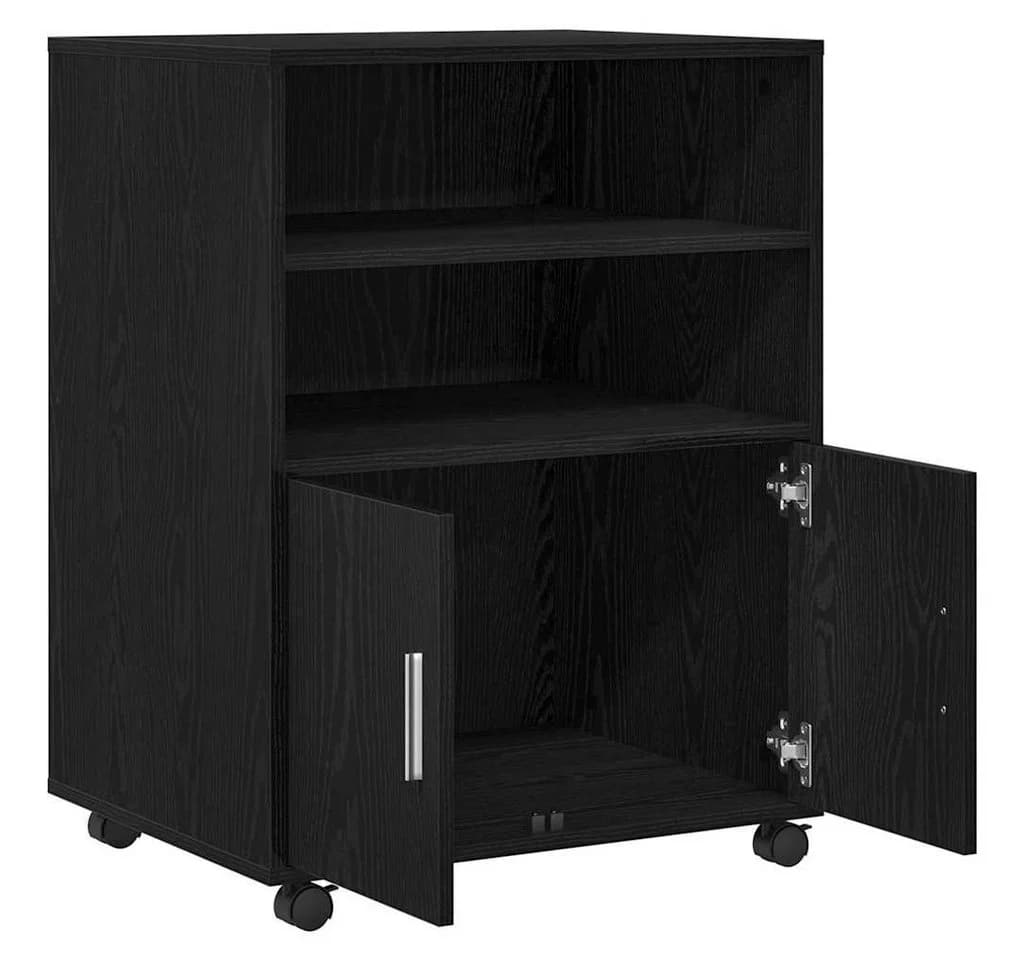 vidaXL Aktenschrank mit Regal Schwarz Eichen-Optik - Bild 5