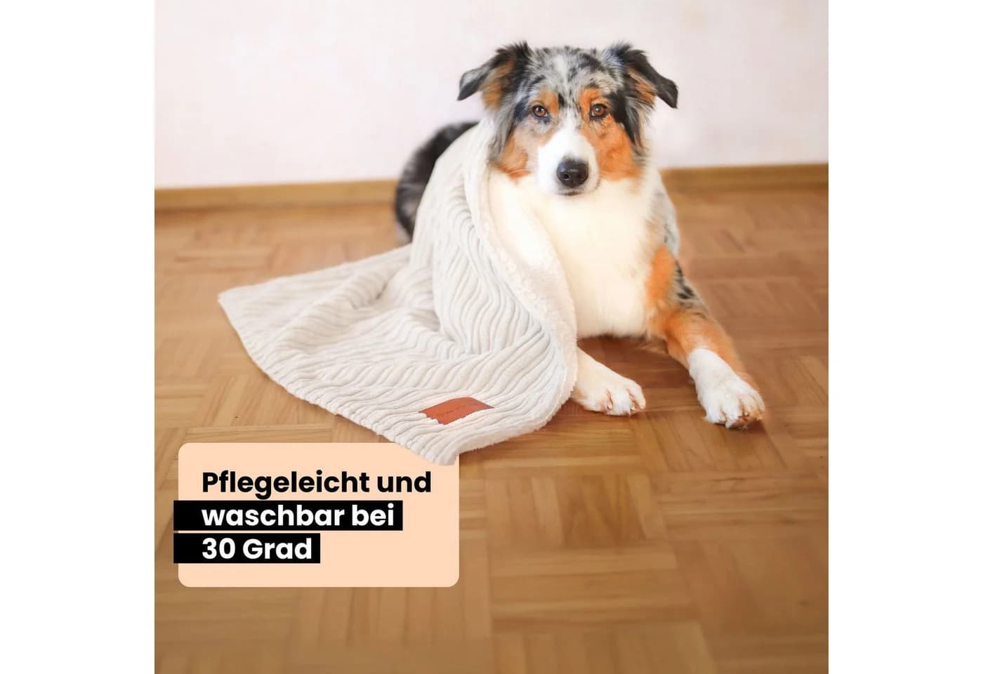 Wahre Tierliebe Tierdecke Premium Kuscheldecke Fluffy Grau