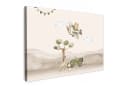 OneMillionCanvasses® Leinwandbild Wilde Tiere - Safari - Aquarell - Flugzeug Fotodruck Bild 2