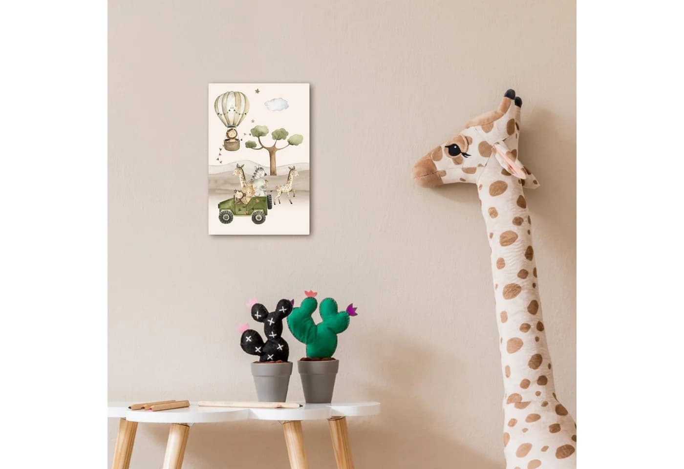 OneMillionCanvasses® Leinwandbild Wilde Tiere Safari Aquarell - Bild 4