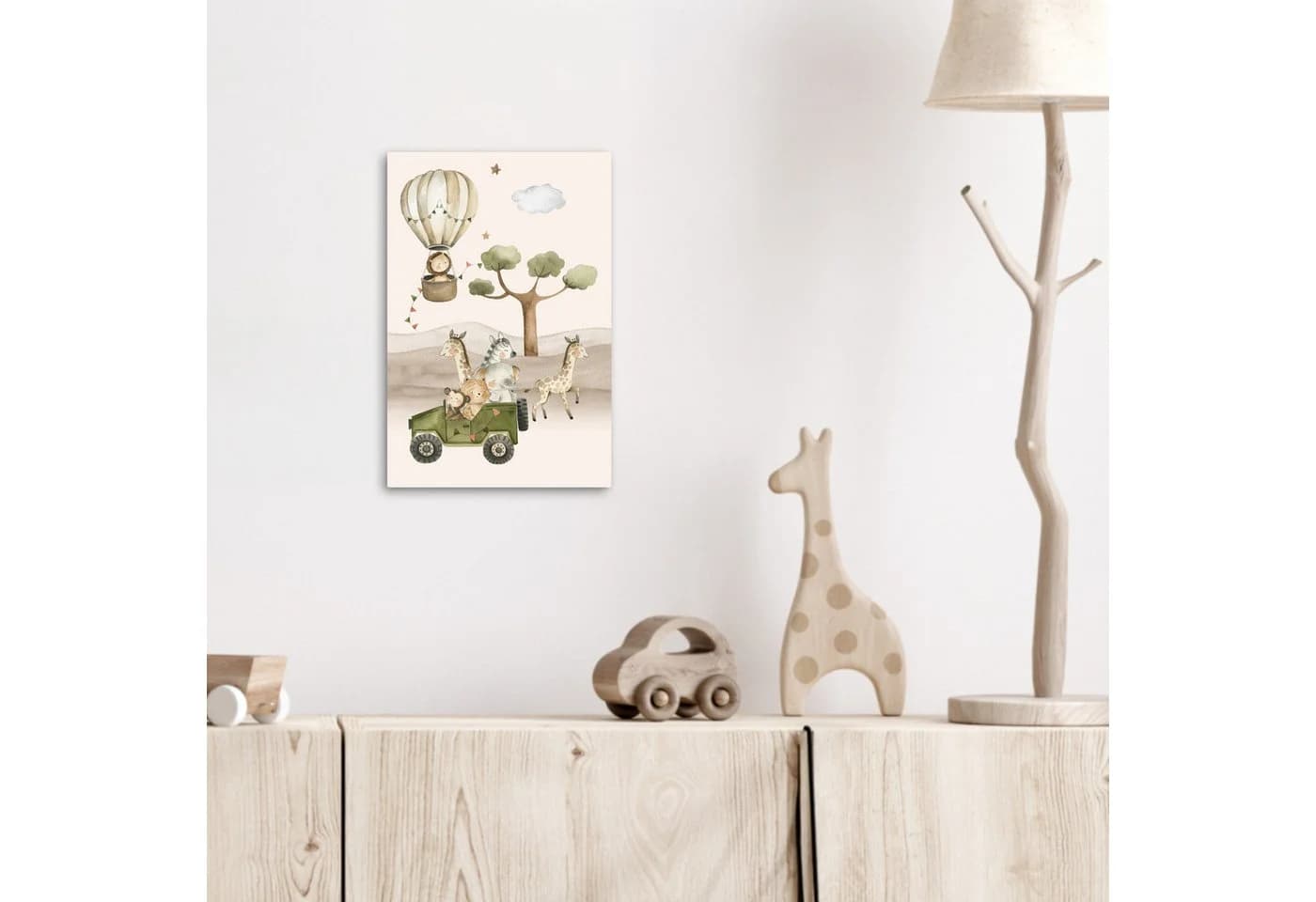 OneMillionCanvasses® Leinwandbild Wilde Tiere Safari Aquarell - Bild 5