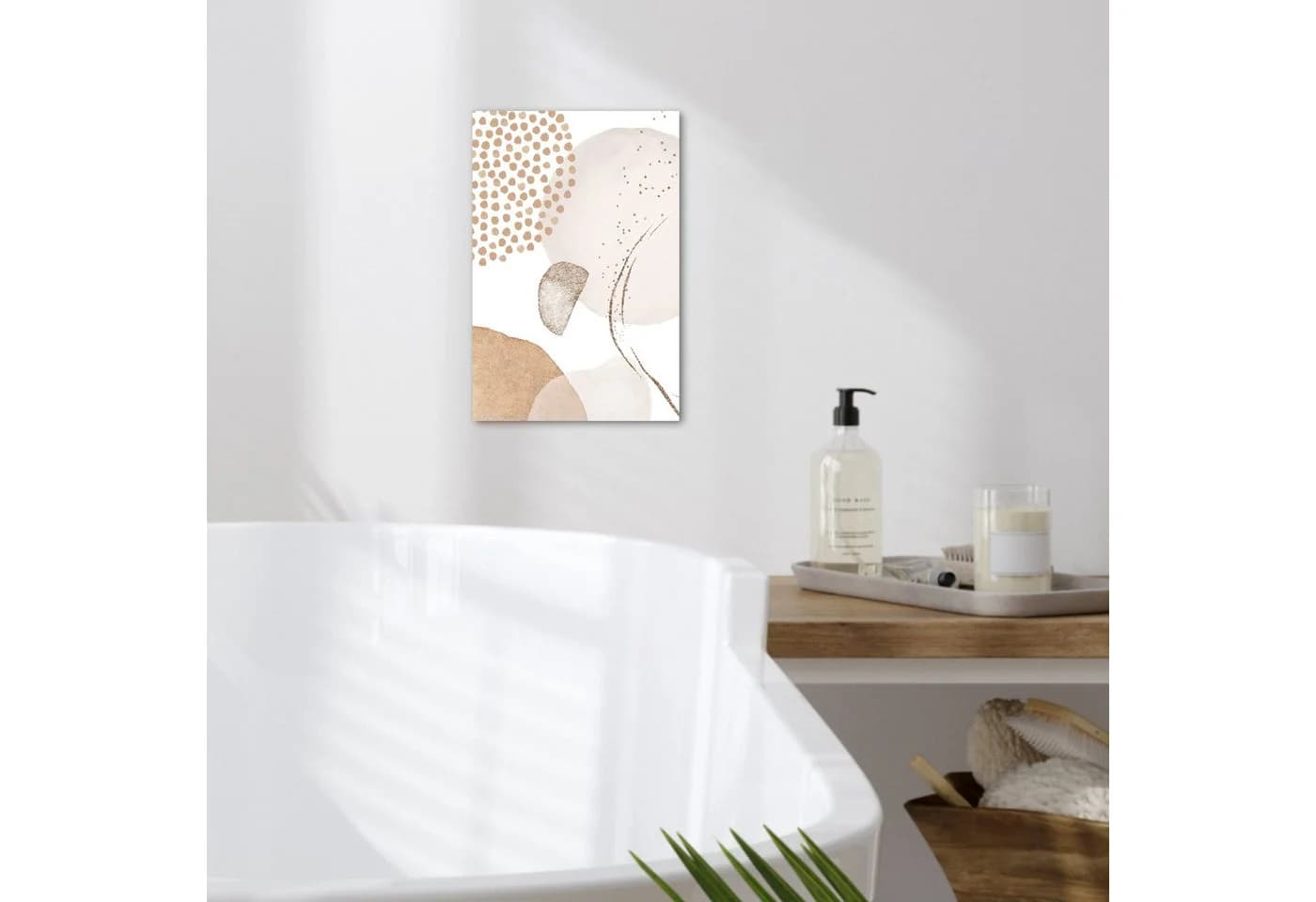 OneMillionCanvasses® Leinwandbild Abstrakt Beige Modern - Bild 3