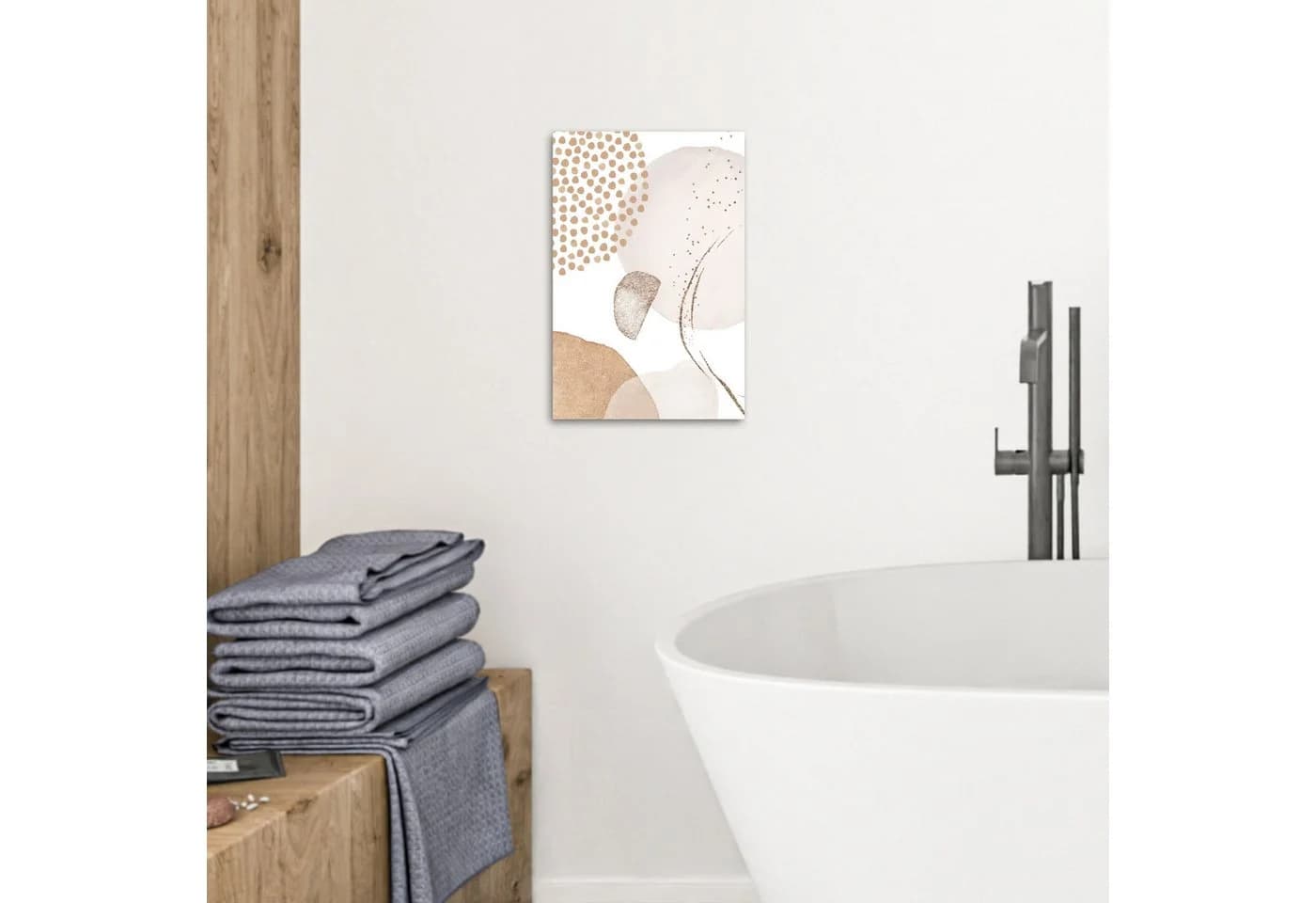 OneMillionCanvasses® Leinwandbild Abstrakt Beige Modern - Bild 5