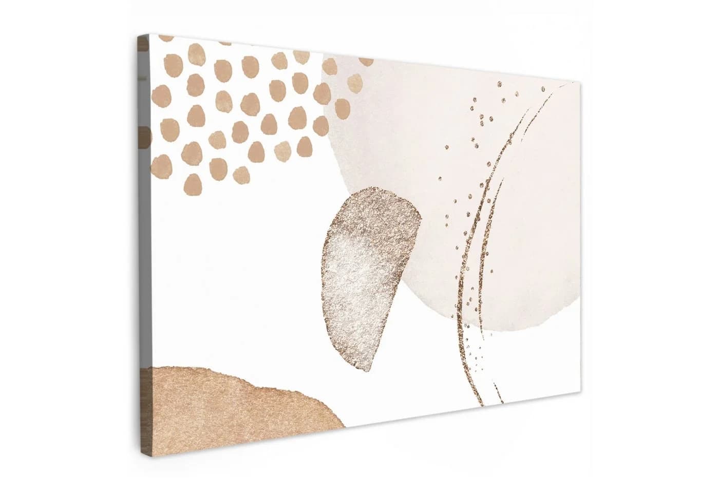 OneMillionCanvasses® Leinwandbild Aquarell - Pastell - Beige - Abstrakt - Modern, Fotodruck - Bild 2
