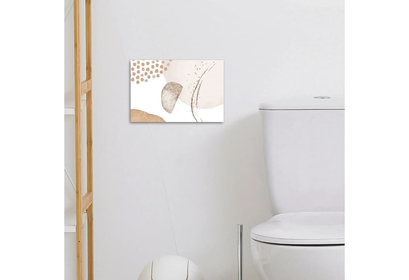 OneMillionCanvasses® Leinwandbild Aquarell - Pastell - Beige - Abstrakt - Modern, Fotodruck - Bild 4