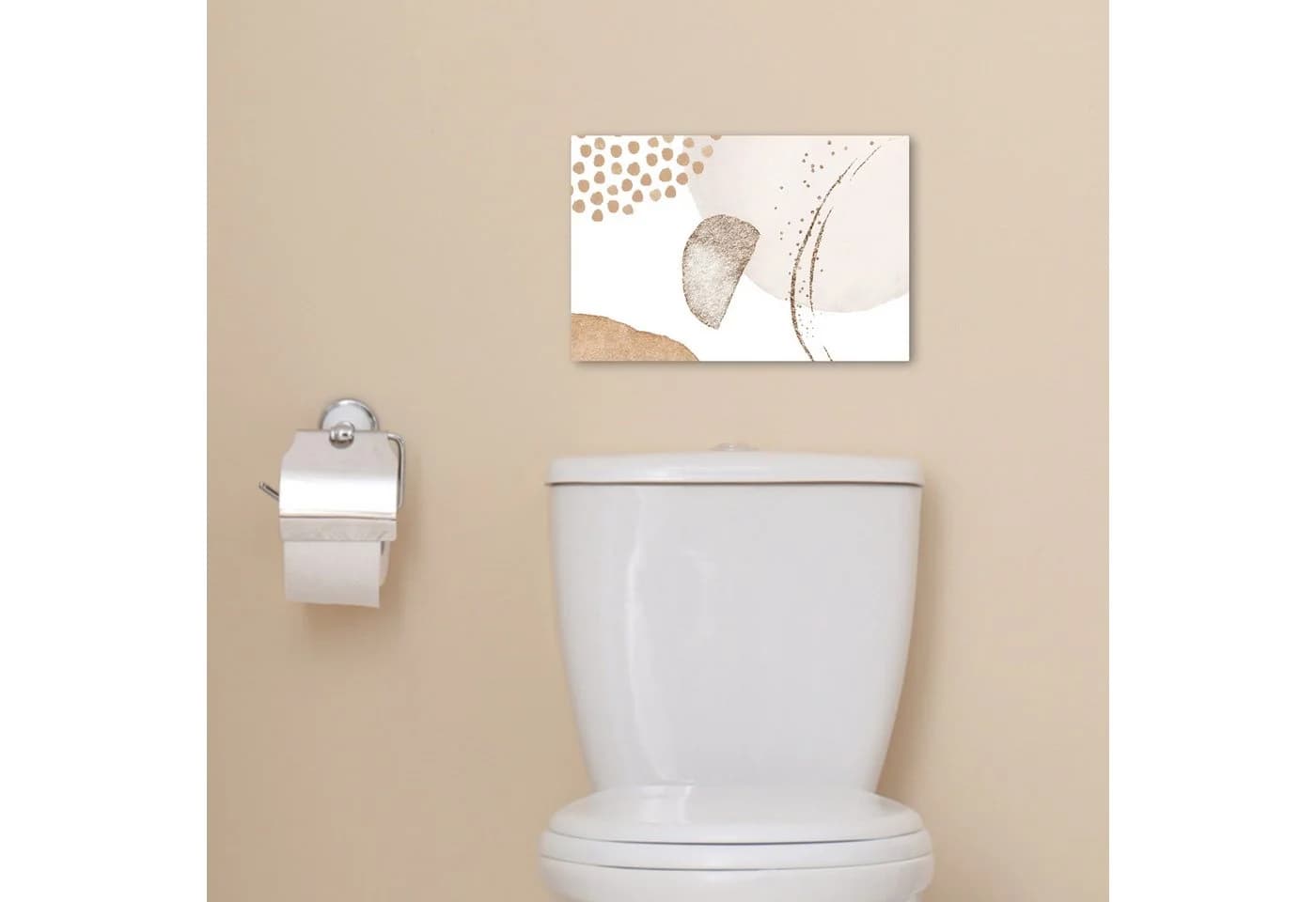OneMillionCanvasses® Leinwandbild Aquarell - Pastell - Beige - Abstrakt - Modern, Fotodruck - Bild 5